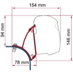 Fiamma Kit VW T5/T6 Lift Roof – DB (F43)