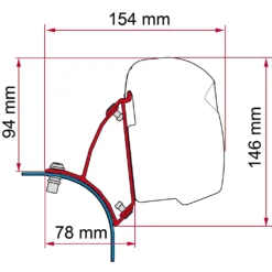 Fiamma Kit VW T5/T6 Lift Roof – DB (F43)