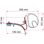 Fiamma Kit VW T5/T6 Multivan/Trasporter-Rail