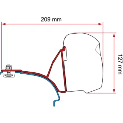 Fiamma Kit VWT5/T6 Multivan Rail (F43)