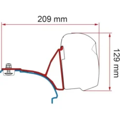 Fiamma Kit VWt5/T6 Multivan Rail RHD (F43)