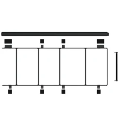 Fiamma Roof Rail Ducato – Deep Black