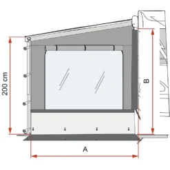 Fiamma Side W Pro Shade F45/F80S – Left