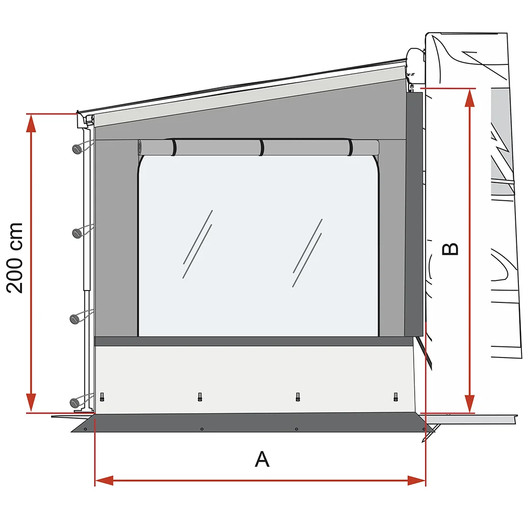 Fiamma Side W Pro Shade F45/F80S – Left