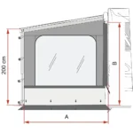 Fiamma Side W Pro Van F43 (300) Ext.250