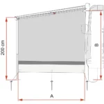 Fiamma Sun View Side Van F43 Ext.250