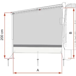 Fiamma Sun View Side Van F43 Ext.250