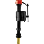 Fluidmaster Black PRO45B Fill Valve with Brass Shank