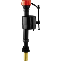 Fluidmaster Black PRO45B Fill Valve with Brass Shank