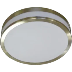 Galluna Satin Silver Flush Light Fitting