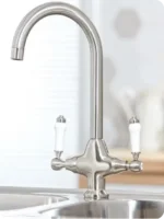 Harrogate Kitchen Tap Brushed Nickel – view 2