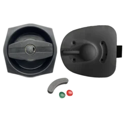Hartal Left Hand Bar Grip Black Complete Lock suits West Alloy