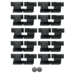 Hartal Long Flyscreen Clips Black (10 Pack)