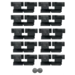 Hartal Standard Flyscreen Clips – Black (10 Pack)
