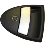 Hartal Triangle Outer Handle, Black, suits West Alloy