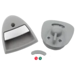 Hartal Triangle Right Hand Complete Lock, Grey, suits West Alloy