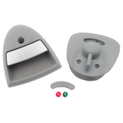 Hartal Triangle Right Hand Complete Lock, Grey, suits West Alloy