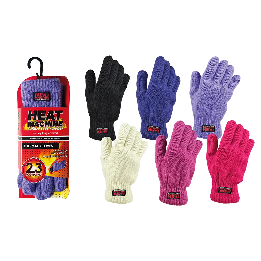 Heat Machine Ladies Tog 2.3 Thermal Gloves One Size – Assorted Colours – view 4