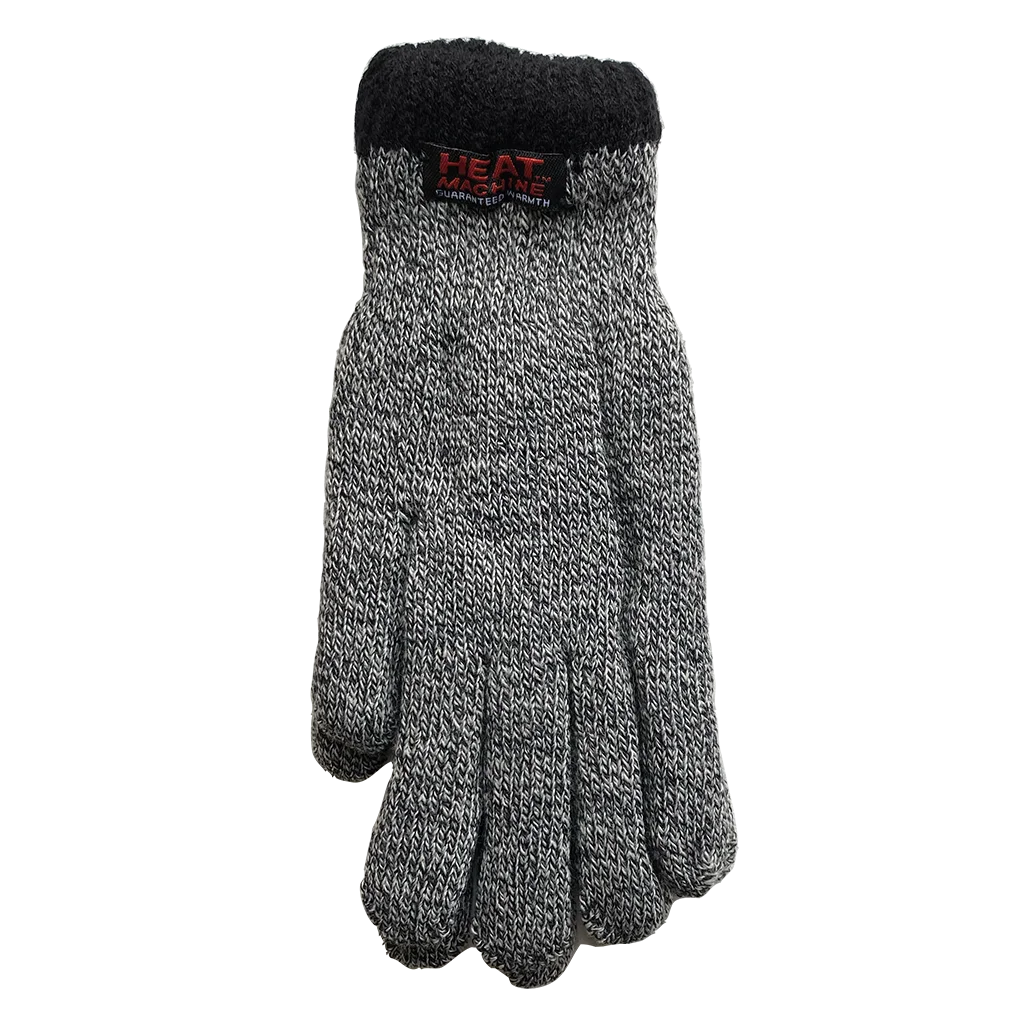Heat Machine Mens Tog 1.8 Thermal Gloves One Size – Grey Marl
