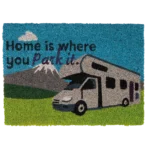 Heavy duty coir Home is where you park it (motor home) mat – view 2
