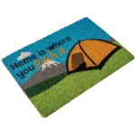 Heavy duty coir Home is where you pitch it (tent) mat