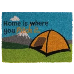 Heavy duty coir Home is where you pitch it (tent) mat – view 2