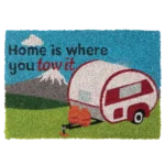 Heavy Duty Coir Home Is Where You Tow It Mat – Caravan – view 2