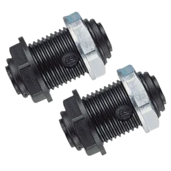 John Guest 12mm Bulkhead Fitting (2 Pack)