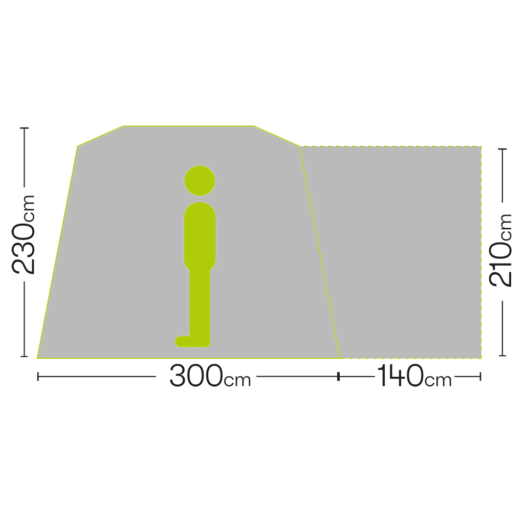 Kestral Poled Drive Away Tailgate Awning (T5,6,6.1) – view 7
