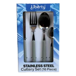 Liberty 16 Piece Cutlery Set – Grey