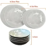 Liberty Capri 12 Piece Melamine Dinner Set – view 6