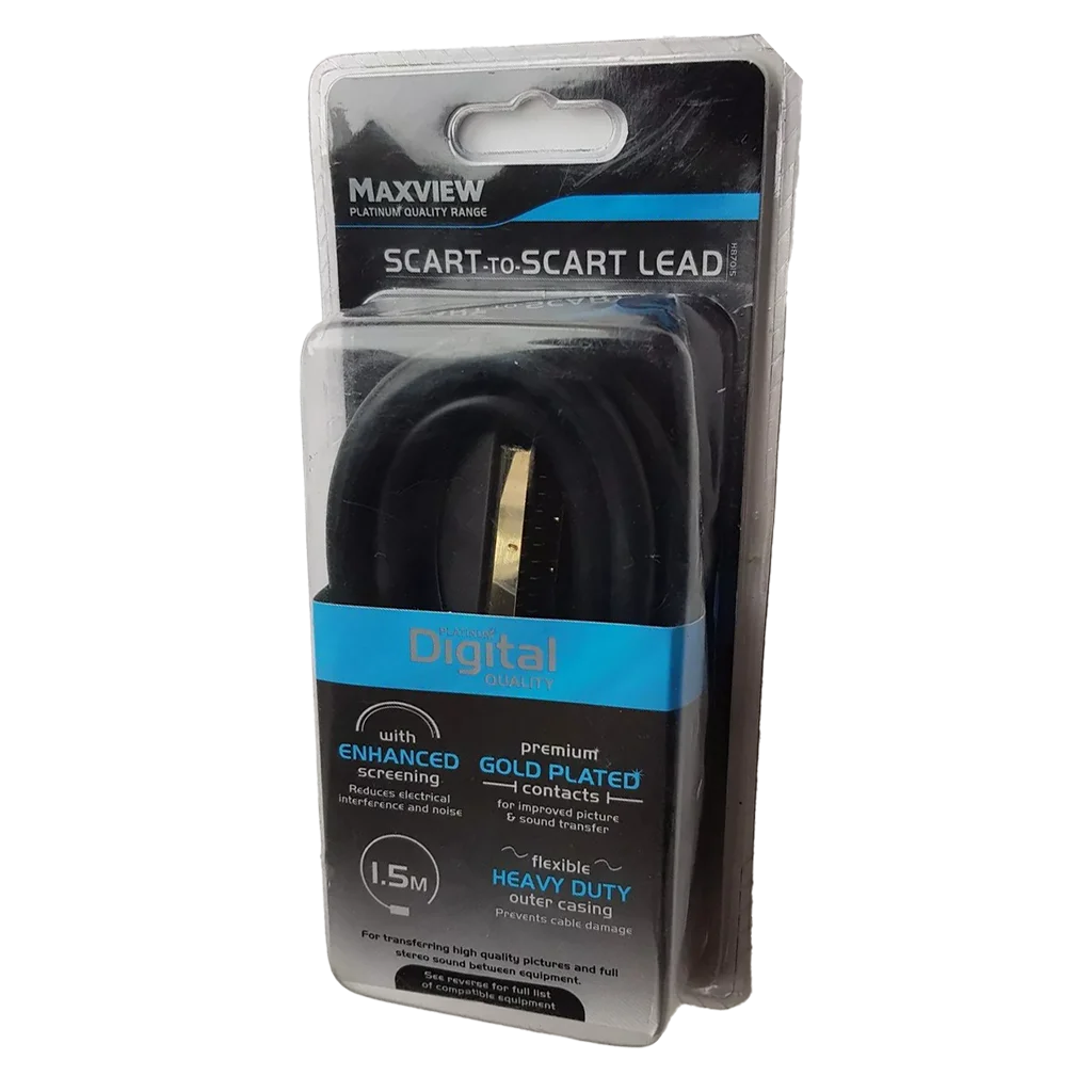 Maxview 1.5m Digital Quality Scart to Scart Lead – view 2