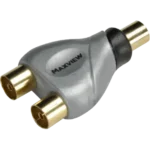 Maxview 2 Way Coax Y Splitter – Gold