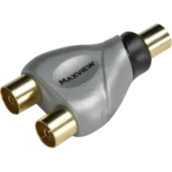 Maxview 2 Way Coax Y Splitter – Gold