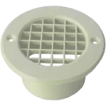 Mesh Floor Vent 75mm OD x 35mm Tail – White