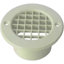 Mesh Floor Vent 75mm OD x 35mm Tail – White