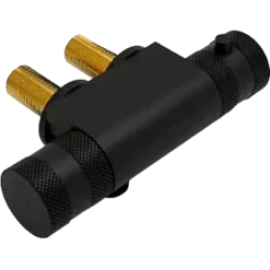Mini Horizontal Shower Valve Black with 45mm Centres