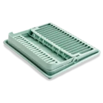 PlasticForte Folding Drainer with Drip Tray Assorted Colours – view 2