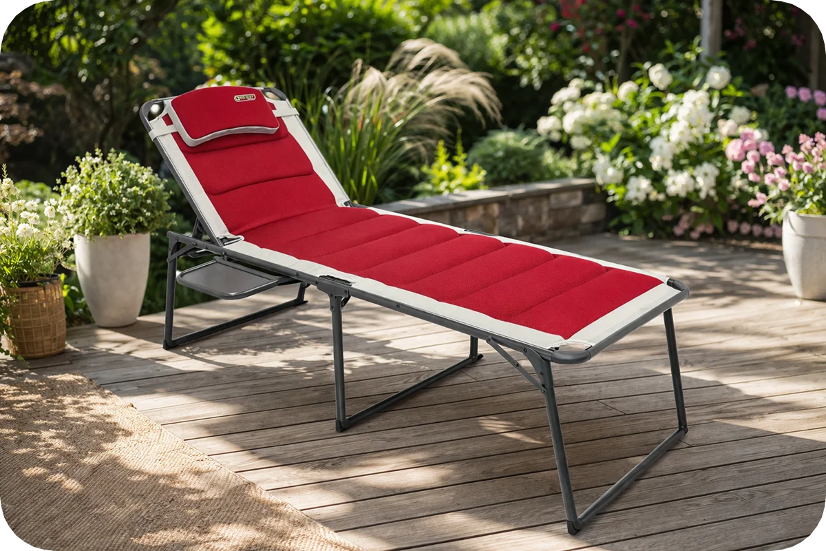 Quest Elite Bordeaux Pro Lounge Bed With Side Table – view 9