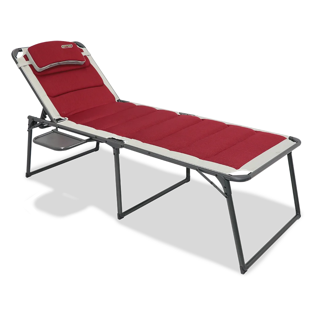 Quest Elite Bordeaux Pro Lounge Bed With Side Table
