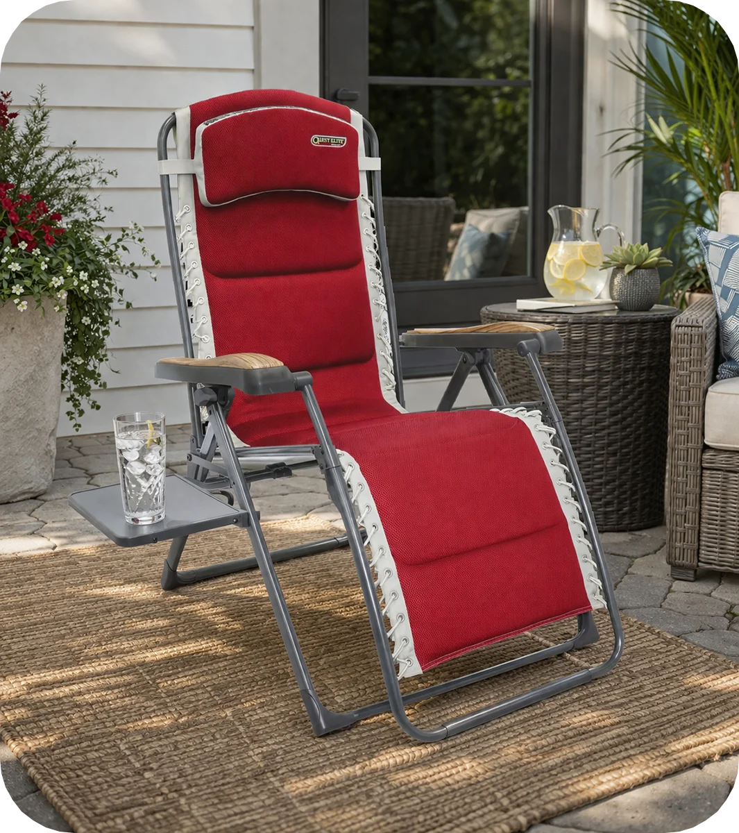 Quest Elite Bordeaux Pro Relax XL Chair With Side Table – view 10