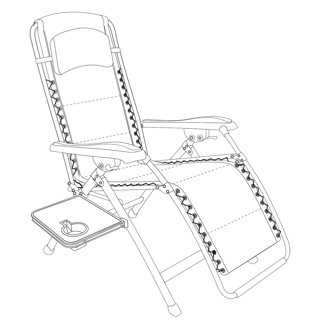 Quest Elite Bordeaux Pro Relax XL Chair With Side Table – view 8