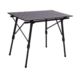 Quest Elite Brenig Black Slatted Table