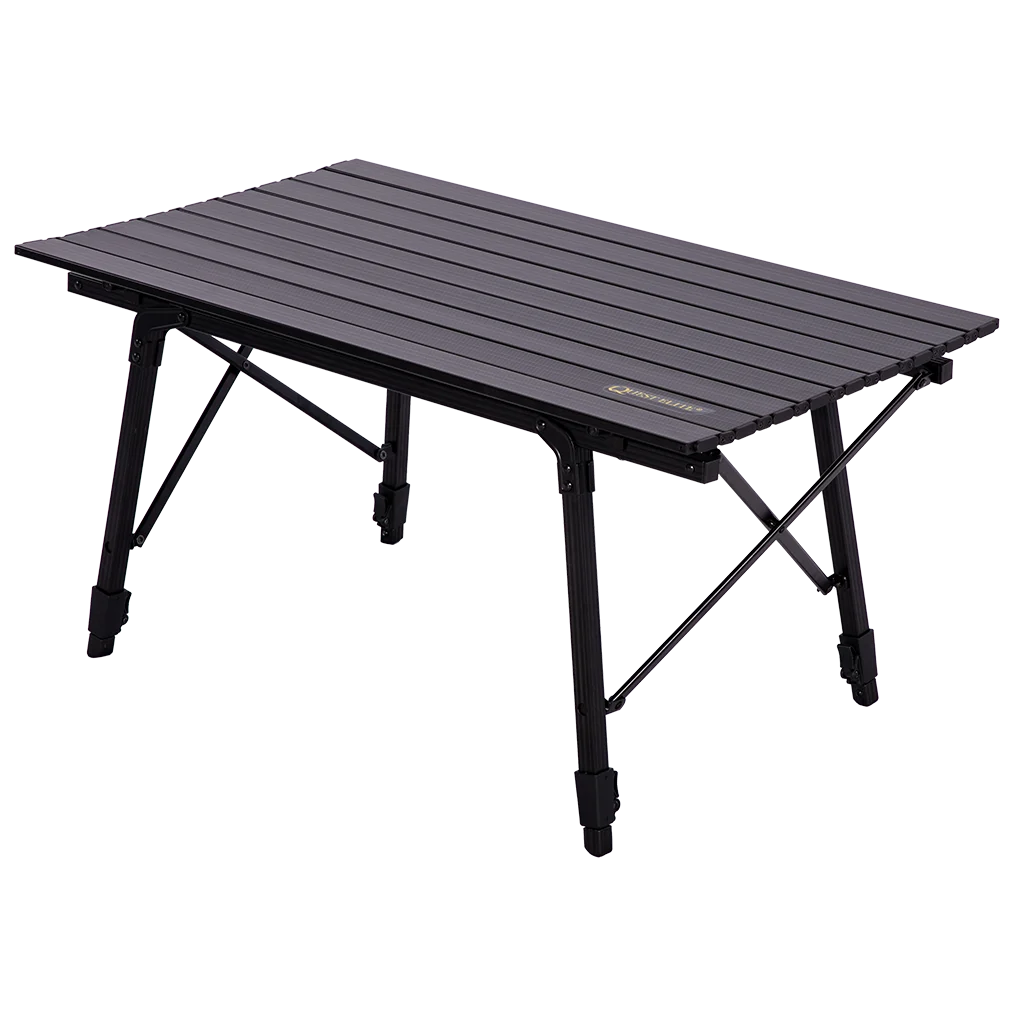 Quest Elite Brenig Black Slatted Table – view 3