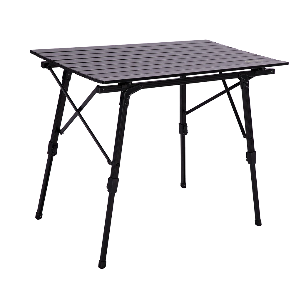 Quest Elite Brenig Black Slatted Table