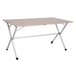 Quest Elite Derwent Light Wood Slatted Table