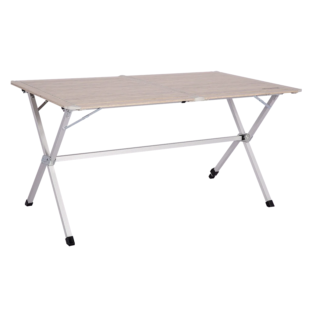 Quest Elite Derwent Light Wood Slatted Table