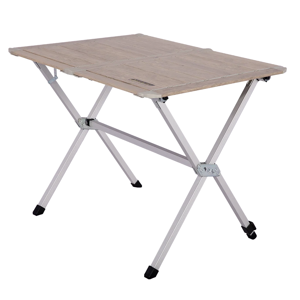 Quest Elite Lomond Light Wood Slatted Table