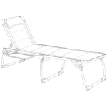 Quest Elite Naples Pro Lounge Bed With Side Table – view 4