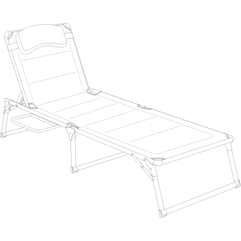 Quest Elite® Vienna Pro Lounge Bed With Side Table – view 6